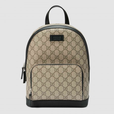 Gucci Small Backpack in Beige GG Supreme Canvas