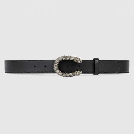 Gucci Dionysus Belt 30MM in Black Leather 