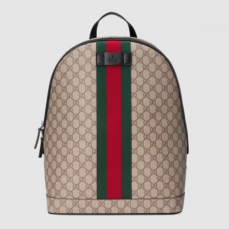 Gucci Backpack in GG Supreme Canvas with Web