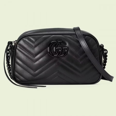 Gucci GG Marmont Small Camera Bag with Black Hardware