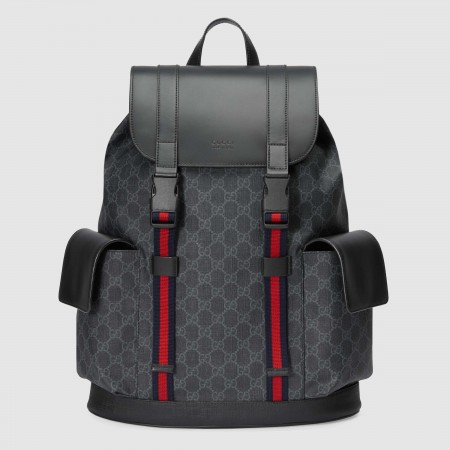 Gucci Backpack in Black GG Supreme Canvas
