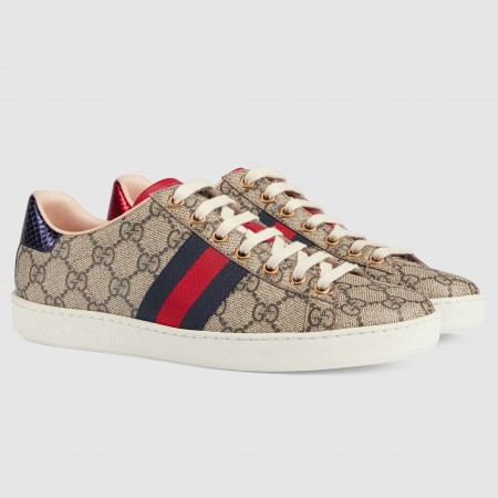 Gucci Women's Ace GG Supreme Sneakers with Web