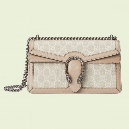 Gucci Dionysus Small Rectangular Bag in White GG Supreme Canvas