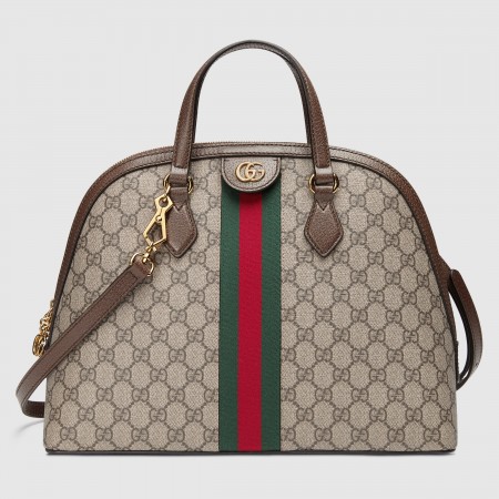 Gucci Ophidia GG Medium Top Handle Bag in Supreme Canvas