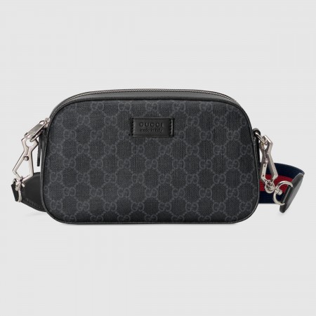 Gucci Messenger Bag in Black GG Supreme Canvas
