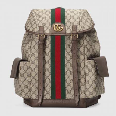 Gucci Ophidia GG Medium Backpack in Beige Supreme Canvas