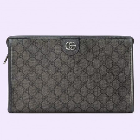 Gucci Ophidia GG Toiletry Case in Grey GG Supreme Canvas