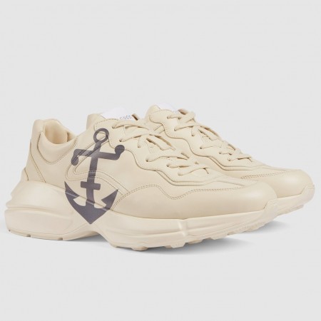 Gucci Men's Rhyton Sneakers with Le Plus Loin Print