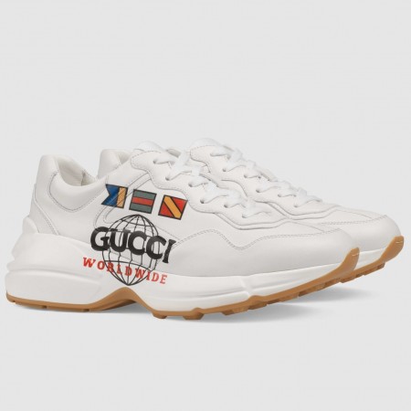 Gucci Women's Rhyton Sneakers with Worldwide Print