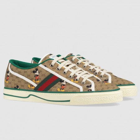 Gucci Men's Disney X Gucci Tennis 1977 Sneakers with Web