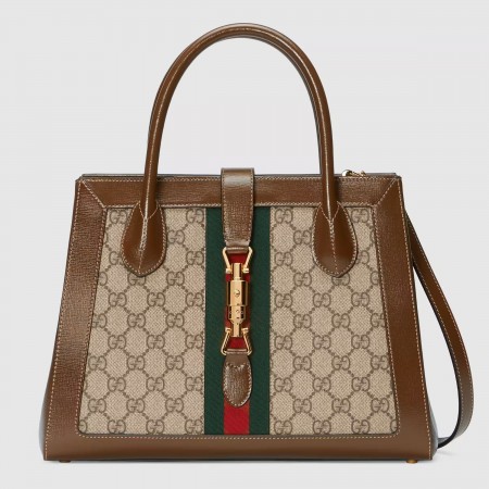 Gucci Jackie 1961 Medium Tote Bag in GG Supreme Canvas
