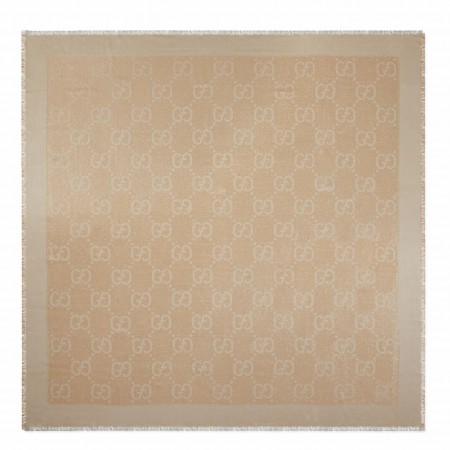 Gucci Shawl in Beige GG Lame Jacquard 