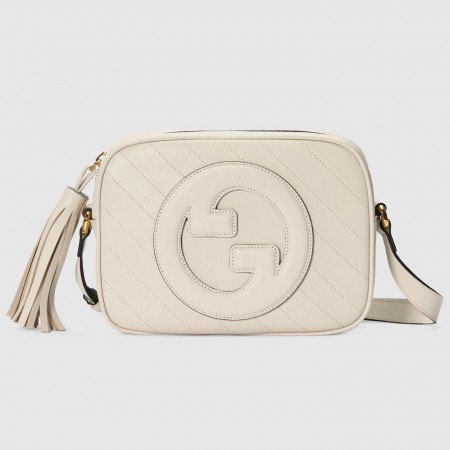 Gucci Blondie Small Camera Bag in White Calf Leather