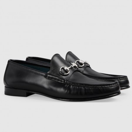 Gucci Men's Horsebit 1953 Loafers in Black Calfskin