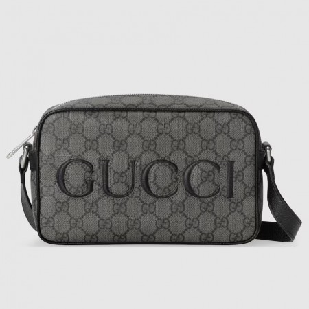 Gucci Mini messenger Bag in Grey GG Supreme Canvas