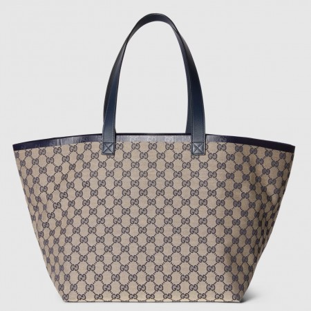 Gucci Totissima Medium Tote Bag in Blue Original GG Canvas