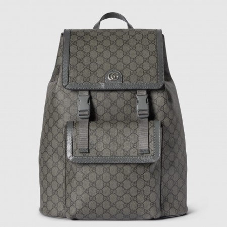 Gucci Ophidia GG Large Backpack in Grey GG Supreme Canvas