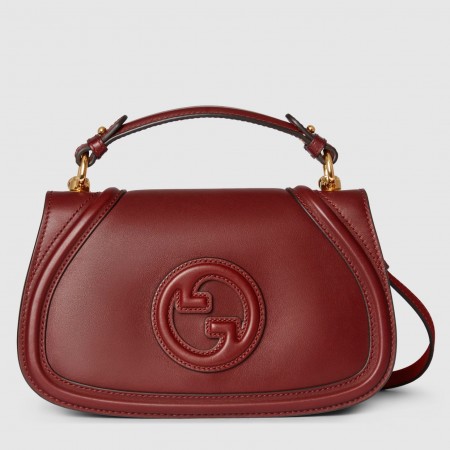 Gucci New Blondie Small Handle Bag in Red Leather
