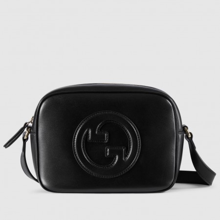 Gucci Blondie Mini Camera Bag in Black Calf Leather