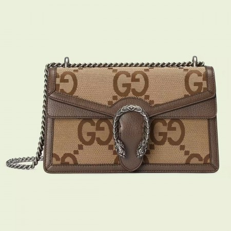 Gucci Dionysus Small Shoulder Bag in Jumbo GG Canvas