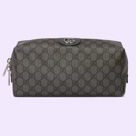 Gucci Savoy Medium GG Toiletry Case in Grey GG Supreme
