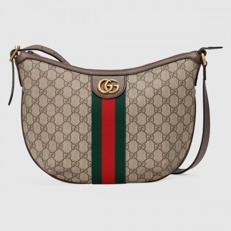 Gucci Ophidia GG Small Crossbody Bag in Beige Supreme Canvas