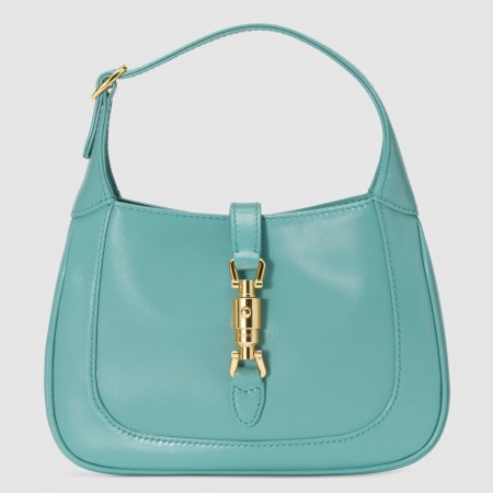 Gucci Jackie 1961 Mini Hobo Bag in Blue Leather