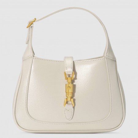 Gucci Jackie 1961 Mini Hobo Bag in White Leather