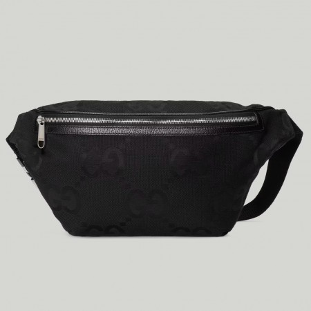 Gucci Belt Bag In Black Jumbo GG Canvas
