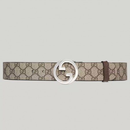 Gucci Blondie Belt 40MM in Beige GG Supreme Canvas