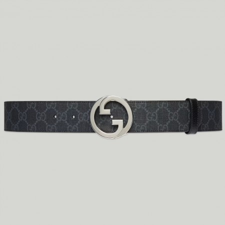 Gucci Blondie Belt 40MM in Black GG Supreme Canvas