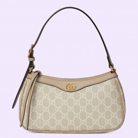 Gucci Ophidia GG Small Handbag in White GG Supreme Canvas