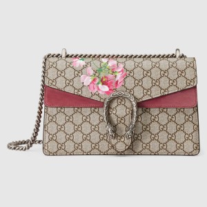 Gucci Dionysus Small Shoulder Bag in Blooms Print GG Supreme