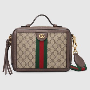 Gucci Ophidia GG Small Handle Bag in Supreme Canvas
