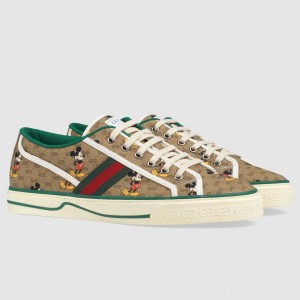 Gucci Men's Disney X Gucci Tennis 1977 Sneakers with Web