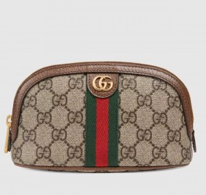 Gucci Ophidia GG Medium Cosmetic Case in Beige Supreme Canvas