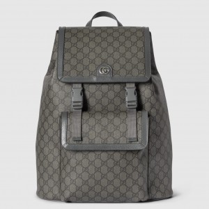 Gucci Ophidia GG Large Backpack in Grey GG Supreme Canvas