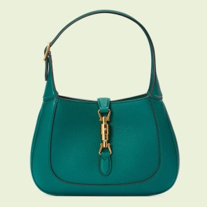 Gucci Jackie 1961 Small Hobo Bag in Green Grained Leather