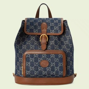 Gucci Interlocking G Backpack in GG Denim
