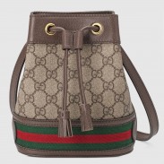Gucci Ophidia GG Mini Bucket Bag in Beige Supreme Canvas