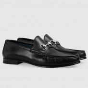 Gucci Men's Horsebit 1953 Loafers in Black Calfskin