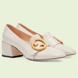 Gucci Blondie Pumps 55mm in White Leather