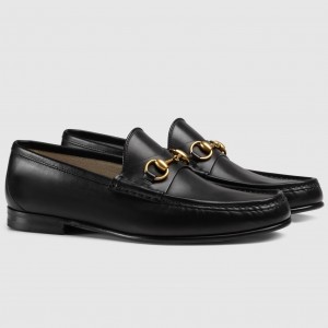 Gucci Men's Horsebit 1953 Loafer in Black Leather