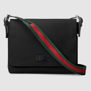 Gucci Messenger Bag in Black Techno Canvas