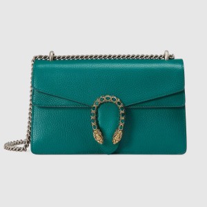 Gucci Dionysus Small Shoulder Bag in Green Calfskin