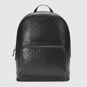 Gucci Packpack in Black Signature Leather