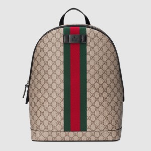 Gucci Backpack in GG Supreme Canvas with Web