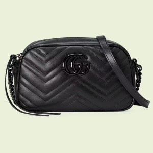 Gucci GG Marmont Small Camera Bag with Black Hardware