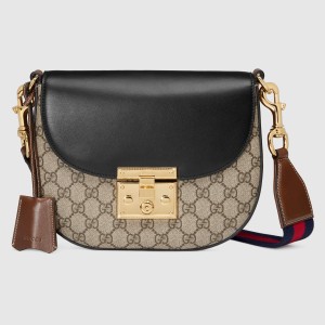Gucci Padlock Medium Shoulder Bag in GG Supreme Canvas