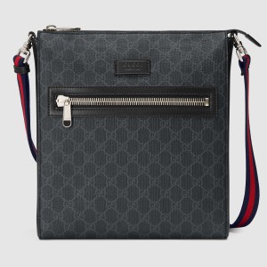 Gucci Messenger Bag in GG Black GG Supreme Canvas